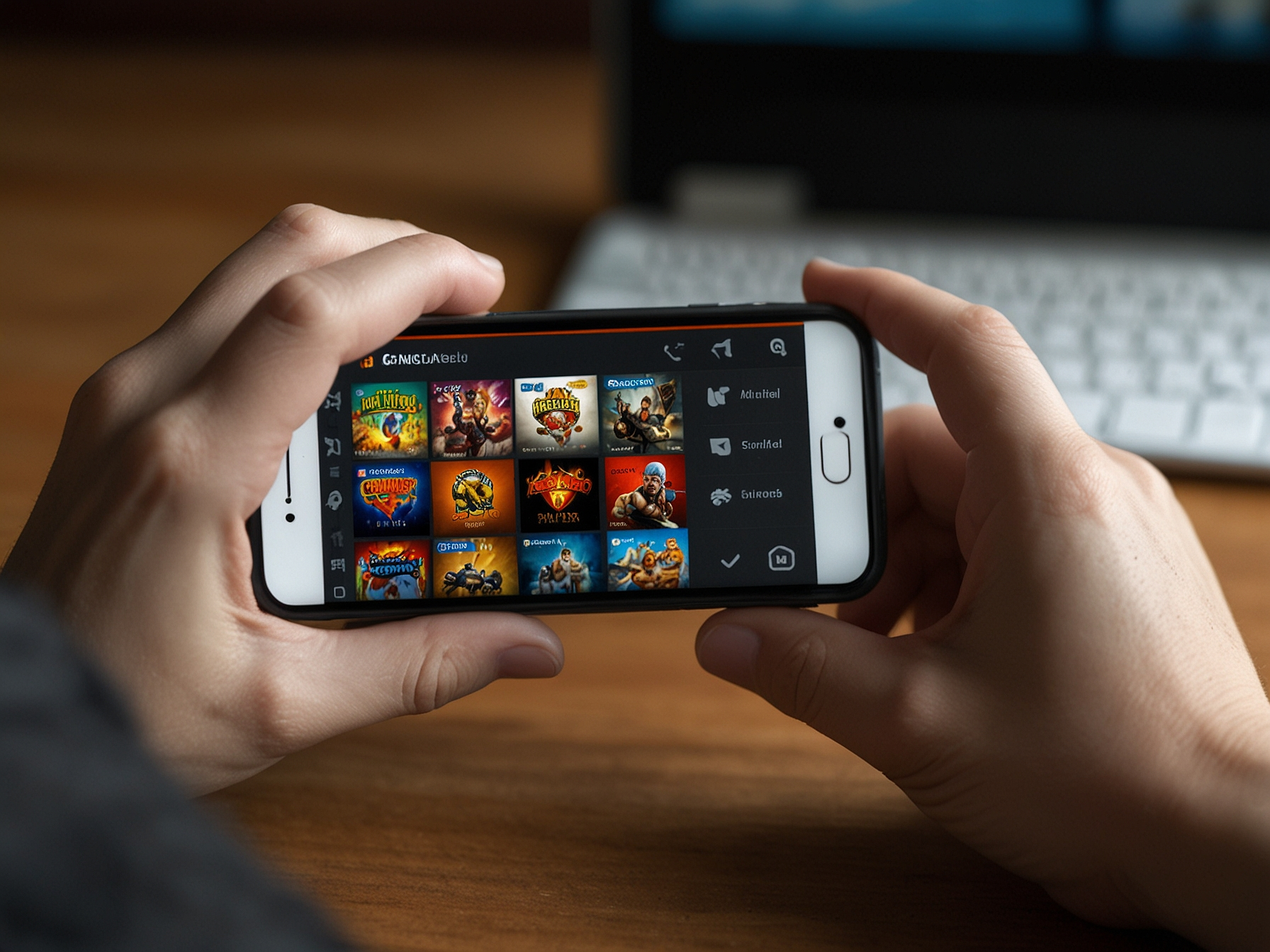 Open Gamefly UG in mobile browser
